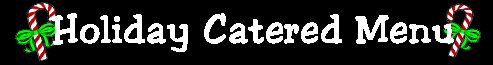 holiday Menu